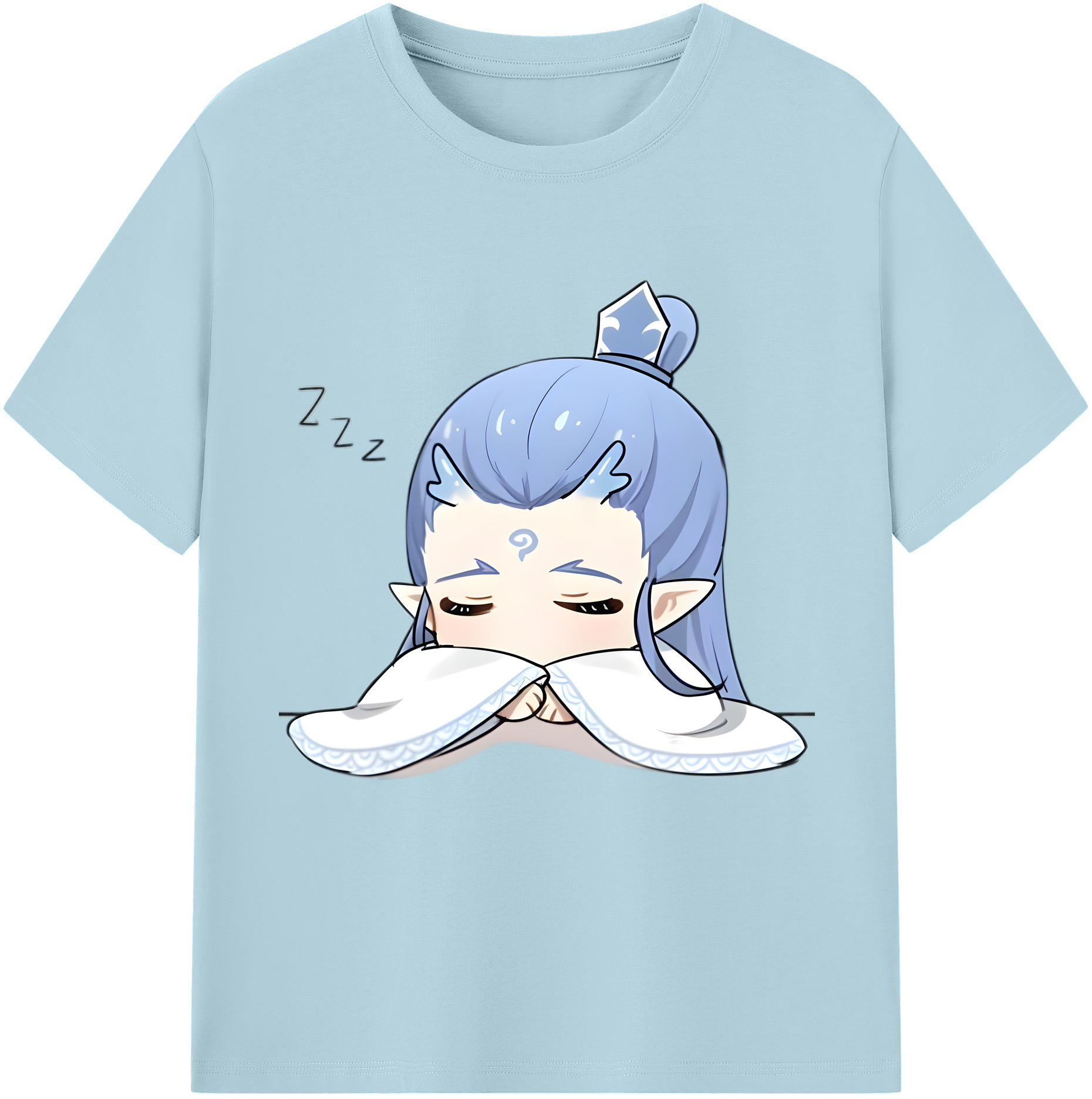 （画像用） Ne Zha 2 ナタ 魔童の大暴れ 綿100％半袖Tシャツ（フロントプリント）